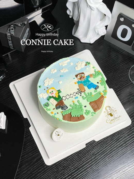 【1269】我的世界手绘蛋糕 商品图1
