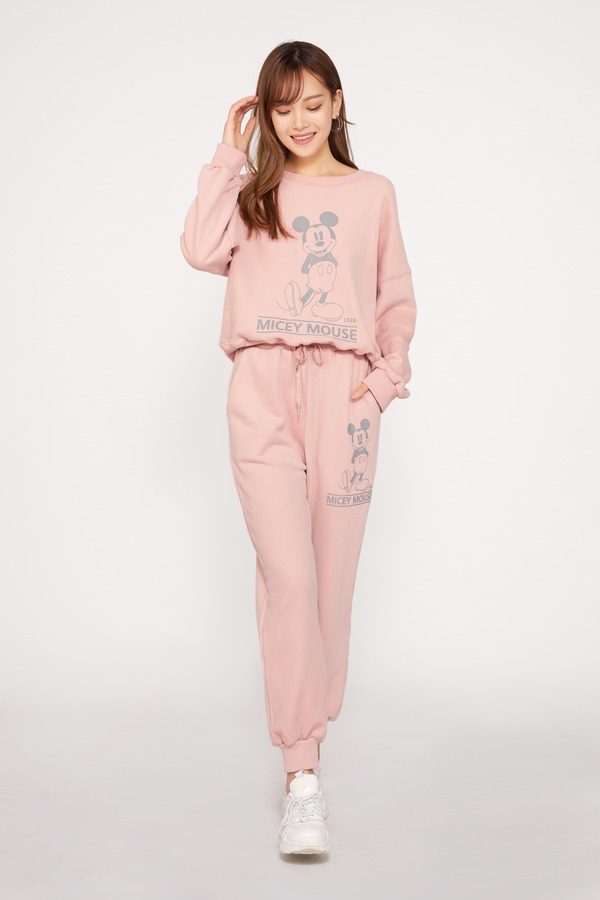 HAYES 米奇粉色休闲套装 10122