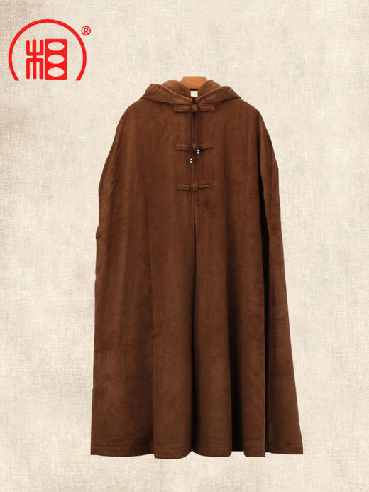 【相牌僧服旗舰店】秋冬加绒长披风加厚加大保暖禅修打坐观音斗篷 商品图1