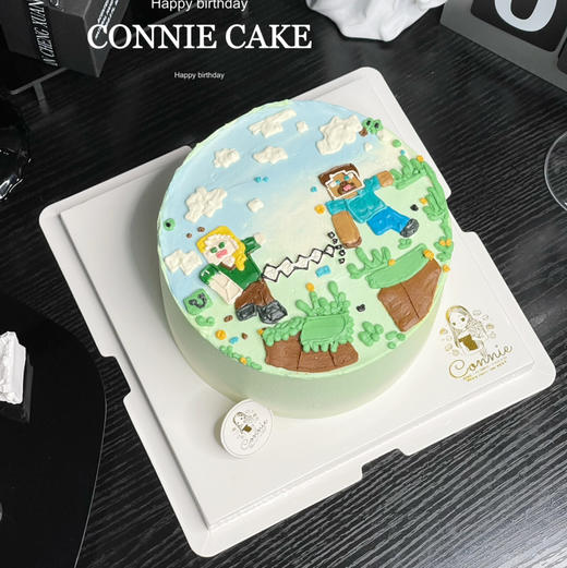 【1269】我的世界手绘蛋糕 商品图0