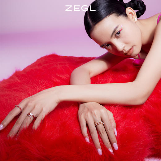 ZEGL设计师本命年系列心愿兔子红绳戒指女小众设计个性开口食指戒 商品图10