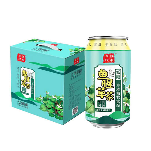 江南草根鱼腥草茶低糖310ml*6瓶 商品图0