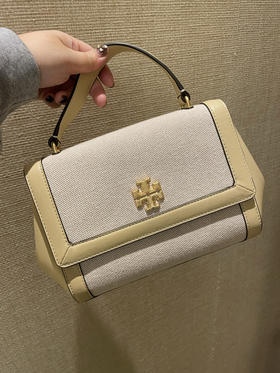 好嗲的一只包！4折好价！Tory burch juliette奶黄拼米色手提斜挎包 只要¥2050直邮到手！