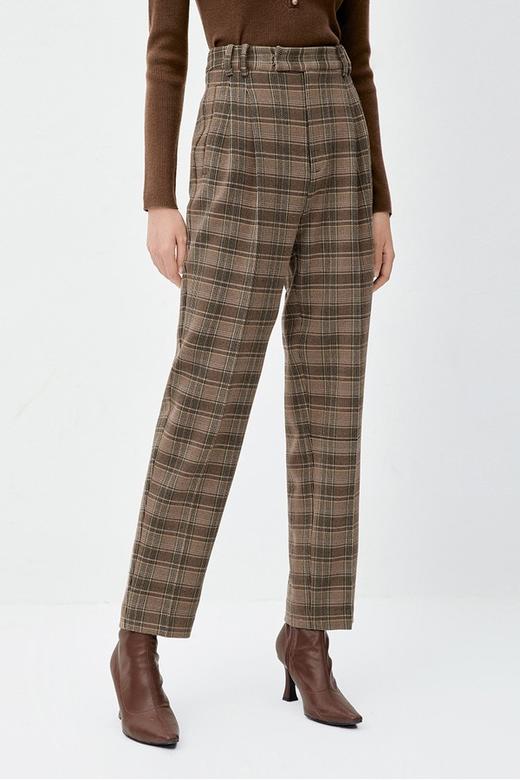 Eifini伊芙丽 复古格纹裤子 10225 商品图2
