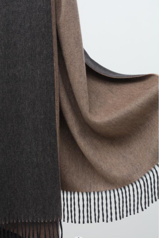 双面水波纹羊绒披毯 SJF93P732N 商品图3