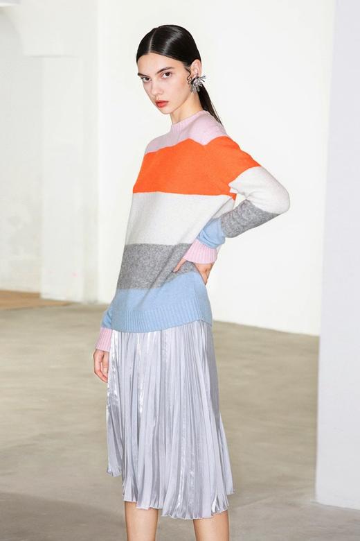 OCHIRLY欧时力 条纹撞色羊毛毛衣 10381 商品图1