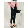 VIMAGE纬漫纪春季新款黑色小脚裤V1905521 商品缩略图3