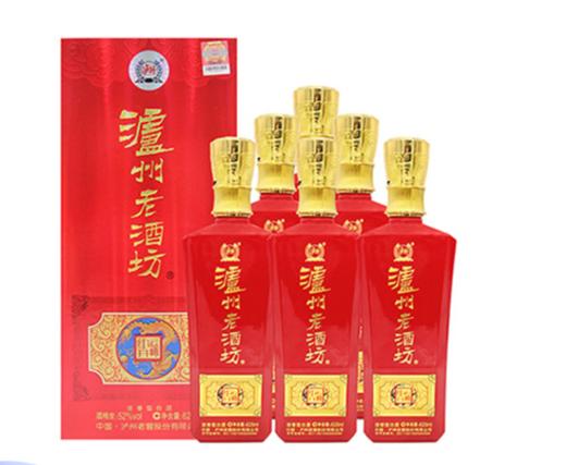 下架【泸州老窖】52泸州老酒坊红运开怀酒625ml*6 商品图1