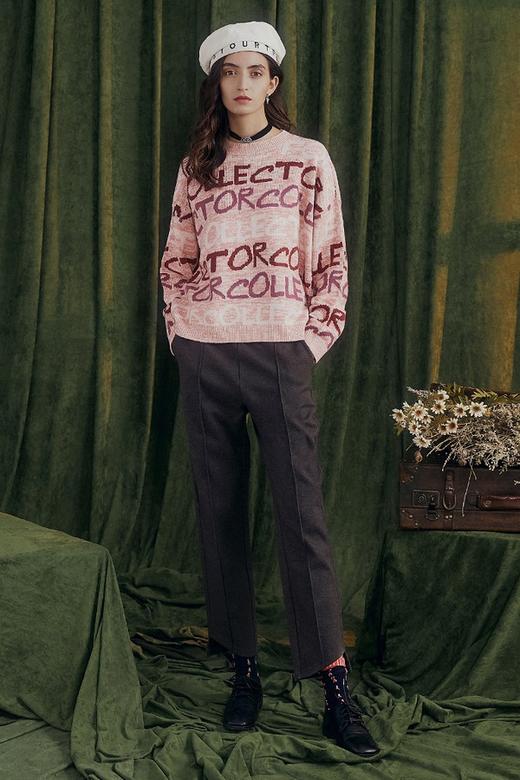 SIEGO 圆领字母针织上衣 9496 商品图2