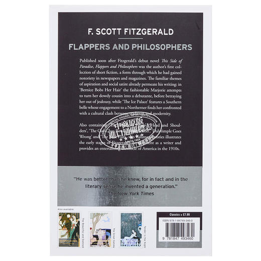 【中商原版】斯科特·菲茨杰拉德系列 飞女郎与哲学家 英文原版 Flappers and Philosophers Francis Scott Fitzgerald 商品图1
