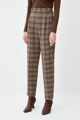 Eifini伊芙丽 复古格纹裤子 10225