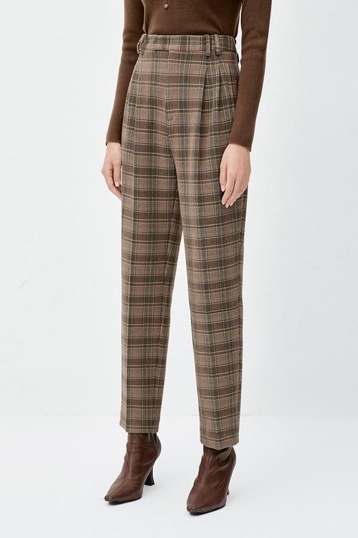 Eifini伊芙丽 复古格纹裤子 10225 商品图0