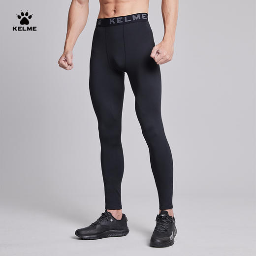 KELME卡尔美加绒紧身裤运动足球训练健身裤男篮球打底跑步压缩裤 商品图1