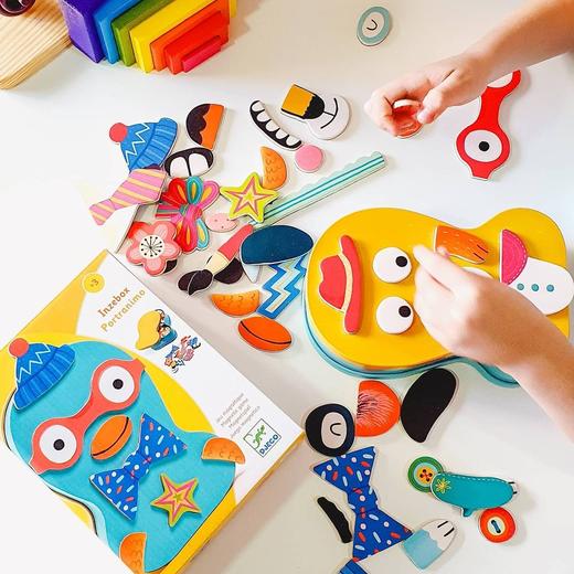 DJECO磁性拼图冰箱贴拼图铁盒拼图职业DIY(tongban) 商品图0