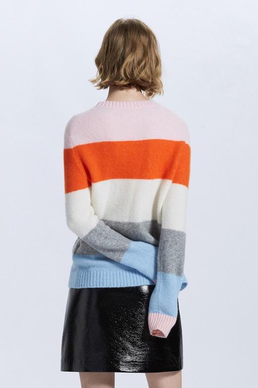 OCHIRLY欧时力 条纹撞色羊毛毛衣 10381 商品图3