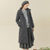 famecoco范可儿连帽羽绒服女中长款秋冬加厚保暖复古外套F228AH008 商品缩略图2