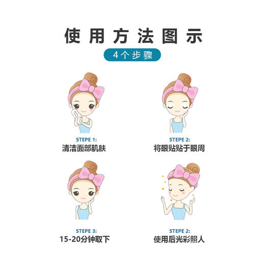 悦安护眼贴膜儿童青少年医用冷敷凝胶视力贴学生缓解眼疲劳干涩   青少年系列8袋/盒 商品图3