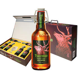 青岛啤酒13.8度380*6琥珀拉格箱啤礼盒（6+1）
