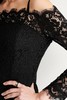 Eifini伊芙丽 优雅黑蕾丝吊带一字肩连衣裙 9731 商品缩略图4