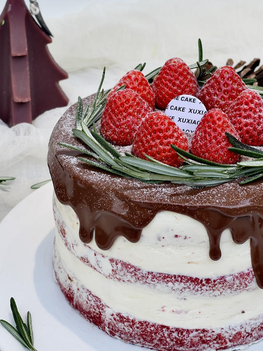 【草莓屋】白脱老奶油裸蛋糕（奶油霜口感浓郁厚重） 商品图0