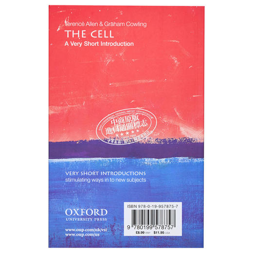 预售 【中商原版】The Cell: A Very Short Introduction 英文原版 牛津通识系列：细胞 Terence Allen,Graham J. Cowling 商品图1