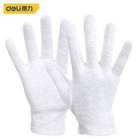 得力DL521011礼仪手套(白)