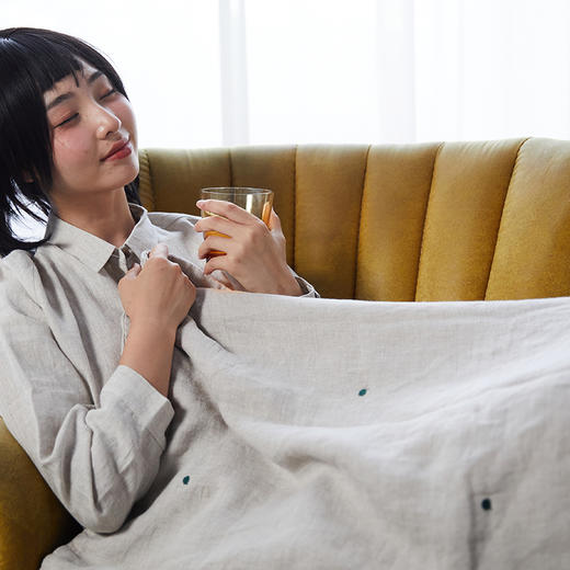 麻+汉麻小盖被/小盖毯/压脚被/腰搭/小包被 商品图0