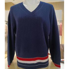 3楼鹿王女式V领羊绒衫