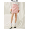VIMAGE纬漫纪春季新款粉色小香风半裙V1906523 商品缩略图0