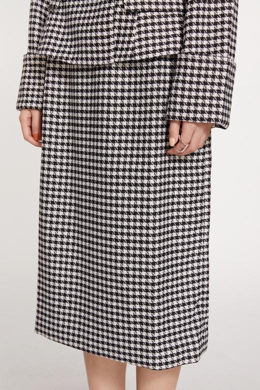 ELLA JADE 复古黑白千鸟格西装裙套装 9801 商品图4