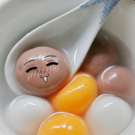 【缸鸭狗】元气彩色小汤圆 3包 芝麻香香 可可花生 蛋黄流沙 水磨糯米宁波小汤团 商品图3