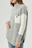 NECESSARY OBJECTS 半高领灰白拼接针织 10299 商品缩略图3