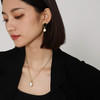 高级复古 SOFT ROOM 双色水晶宝石耳环金黑白 商品缩略图2