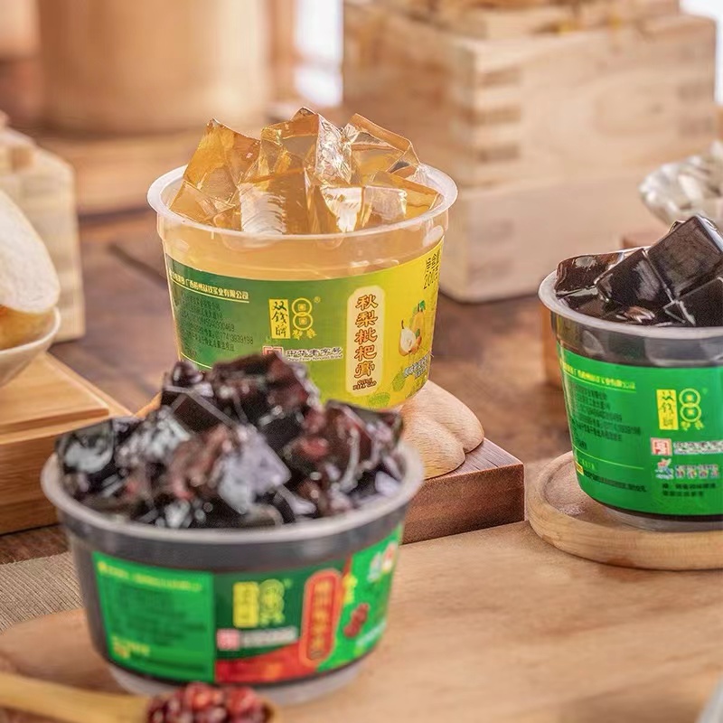 广西梧州双钱牌原味3碗+红豆3碗+秋梨3碗 混合口味9碗 龟苓膏/秋梨枇杷膏 零食下午茶