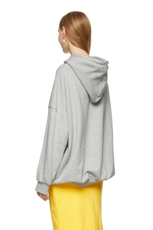 SUMMER & SAGE 灰色撞色款字母宽松卫衣 8621 商品图2