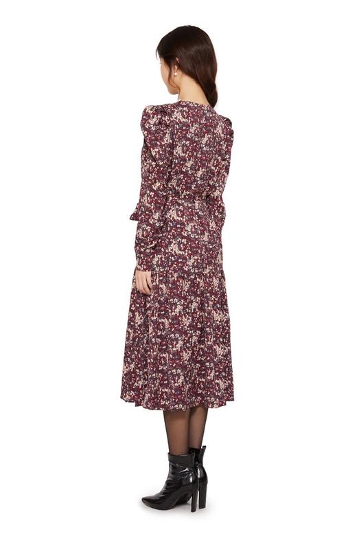 amadella V领拼接雪纺碎花连衣裙 10330 商品图2