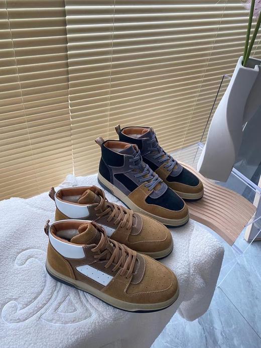 【男款】河南桑坡雪地靴 拼色高帮经典款皮毛一体39-44码 商品图0