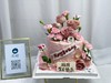 康乃馨+豆沙粉玫瑰蛋糕 商品缩略图0