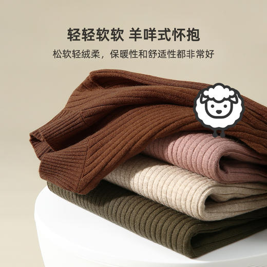 【柔软羊绒包芯纱】百搭羊绒小立领打底毛衣PDMY2243 商品图1