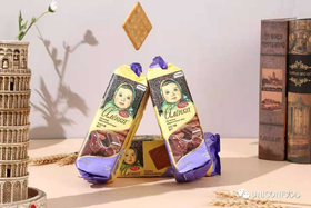 爱莲巧俄罗斯进口巧克力味饼干