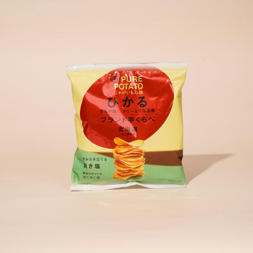 湖池屋烤盐味厚切薯片(膨化食品)52g 商品图0