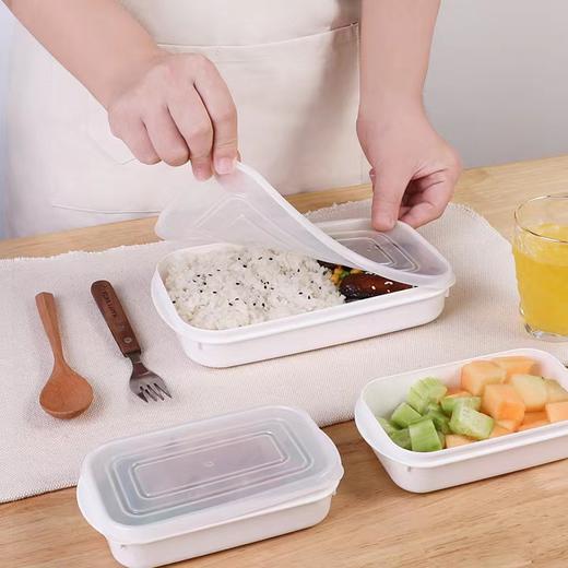 【日本进口便当盒】冰箱专用微波炉饭盒收纳冷冻密封盒蔬菜塑料保鲜盒 商品图1