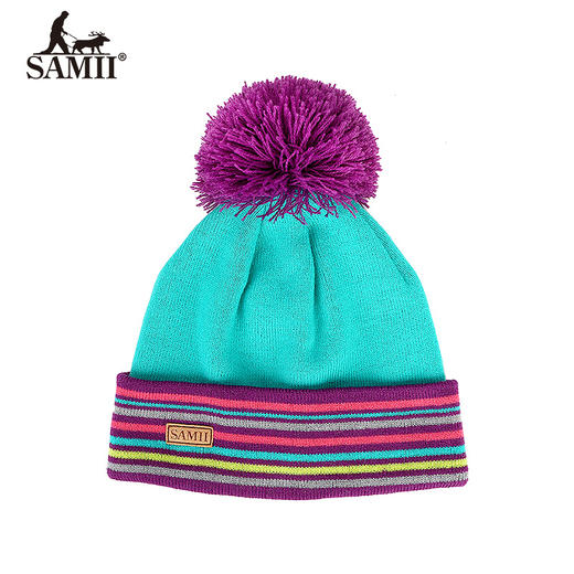 SAMII萨米帽子男女冬天保暖针织帽情侣款加厚毛线套头滑雪帽 商品图13