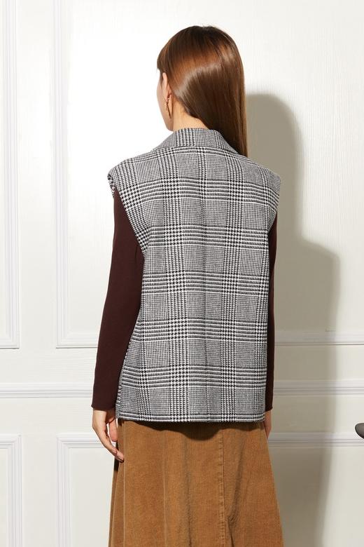 ESTELLICA 经典千鸟格西装马甲外套 10508 商品图3