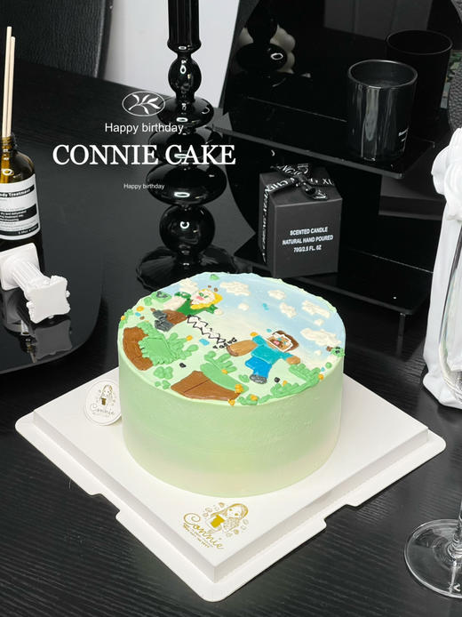 【1269】我的世界手绘蛋糕 商品图4