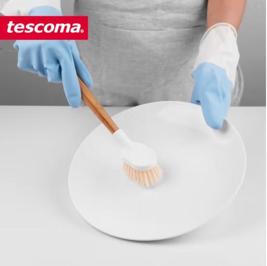 捷克进口/ tescoma 厨房竹木手柄清洁刷 厨房用品洗碗碟刷长柄 家用洗锅刷子 夹缝清洁刷 商品图2