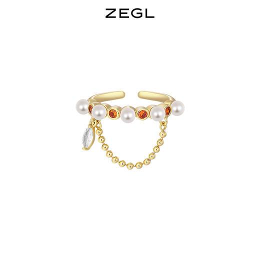 ZEGL设计师本命年系列心愿兔子红绳戒指女小众设计个性开口食指戒 商品图4