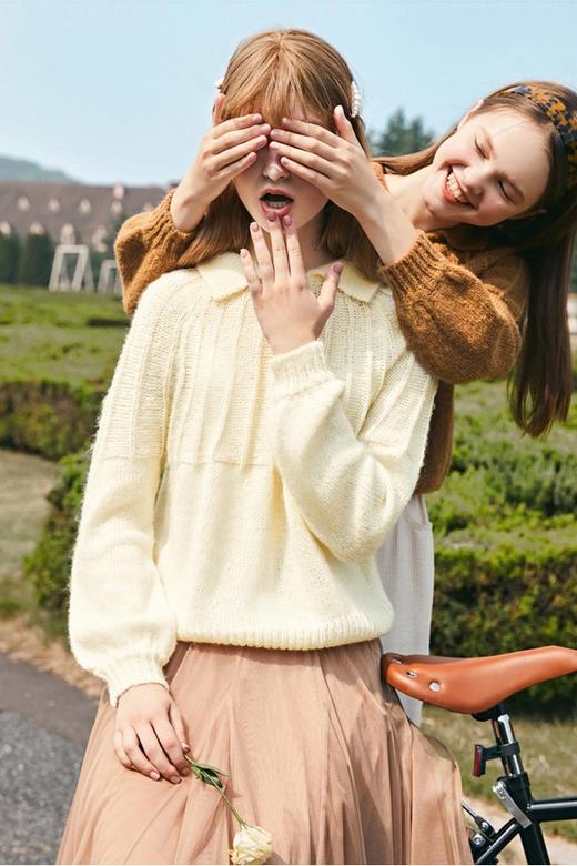 LED'IN 俏皮翻领套头衫 10215 商品图1