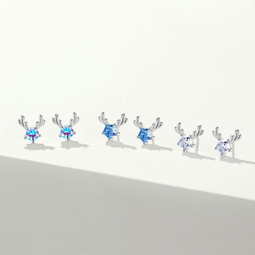 【星耀之鹿】一鹿有你纯银麋鹿耳饰【JHY-E000254B】 商品图1