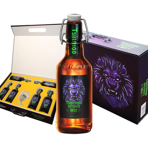 （预售）13.8度380*6琥珀拉格箱啤礼盒、青岛啤酒16.8度380*6狮壮箱啤礼盒 商品图0